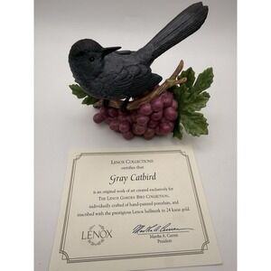 Lenox 2005 Gray Catbird Figurine NEW W/COA No Box Mint Condition